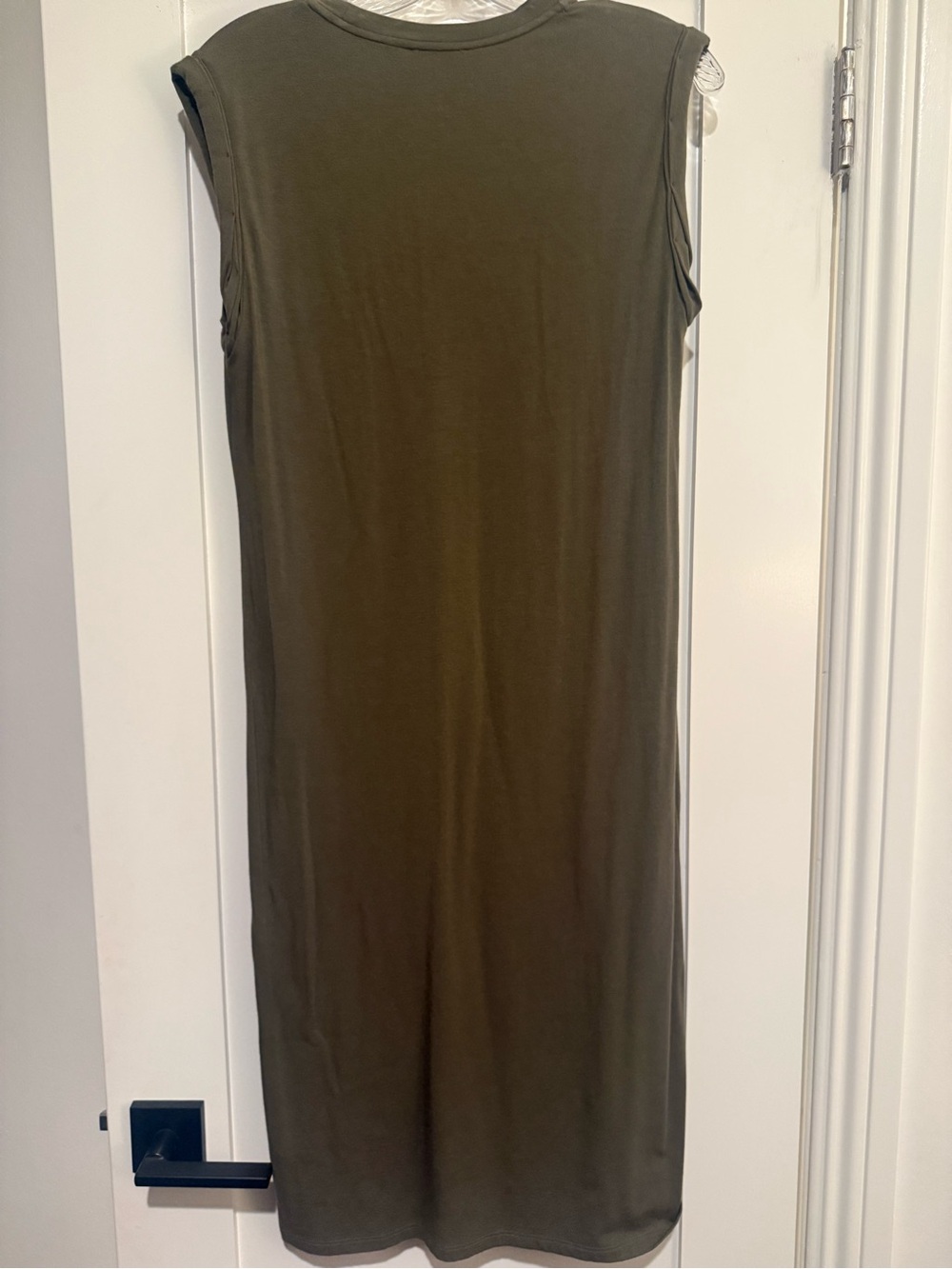Theory Olive Green Crewneck Dress - Picture 4 of 4